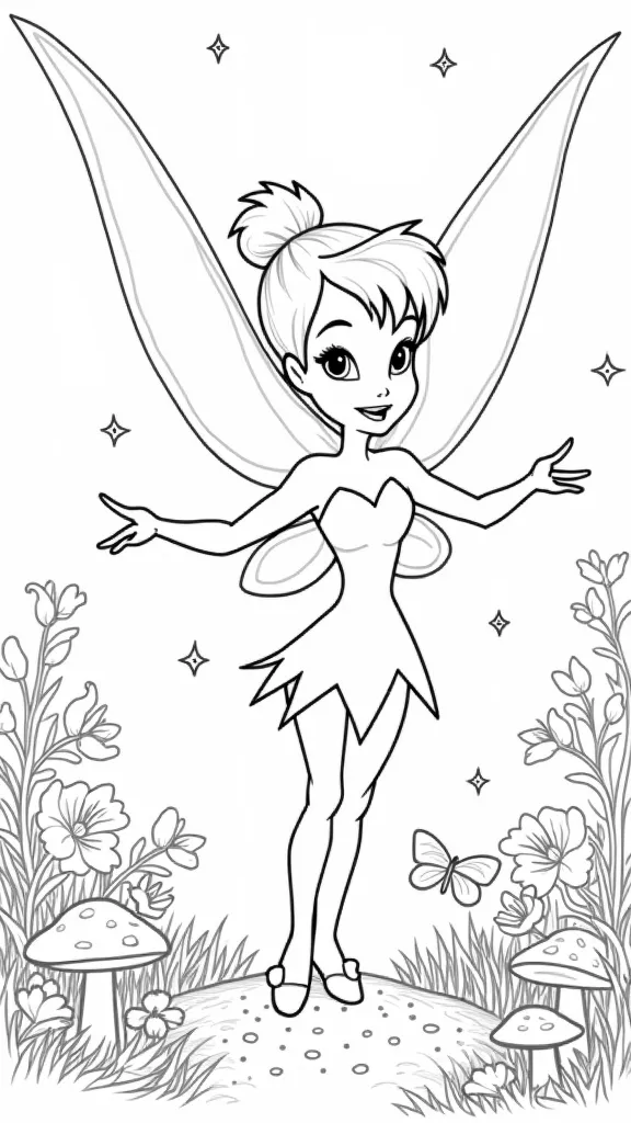 coloriages Disney Tinkerbell